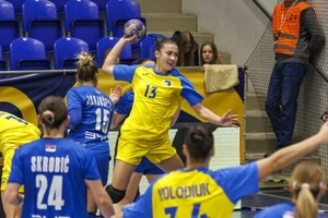 Жіноча збірна України з гандболу в матчі проти Сербії