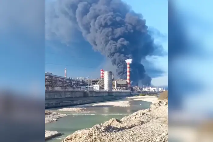 У Туапсе спалахнула масштабна пожежа після ударів по НПЗ (відео)