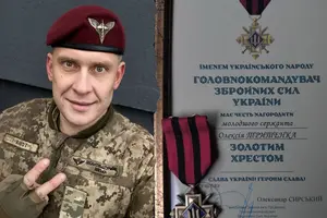 Олексій Тритенко показав свою нагороду за службу в ЗСУ