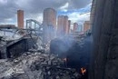 Пожежа на кладовищі та удар по недобудові: фото наслідків атаки на Київ