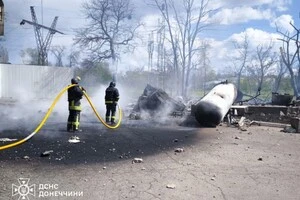 Російський безпілотник атакував АЗС у Краматорську