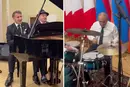 Макрон заспівав на вечері в Єревані, а прем’єр-міністр Вірменії зіграв на барабанах (відео)