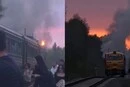 У Латвії під час руху загорівся пасажирський поїзд (відео)