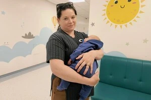 Ольга Кізюн з тримісячним сином Назаром