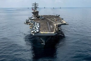 USS Nimitz (CVN-68) – це головний корабель однойменного класу атомних авіаносців ВМС США, введений у експлуатацію у 1975 році