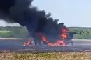 На Сумщині російський дрон знищив комбайн під час польових робіт (відео)