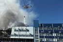 На Київщині через атаку РФ зайнявся склад, масштабну пожежу гасили роботи і гелікоптери
