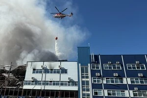 Через високу складність займання до гасіння залучили авіацію – два гелікоптери