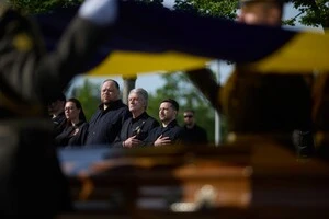На церемонії перепоховання Андрія Мельника та Софії Федак-Мельник був присутній третій президент України Віктор Ющенко