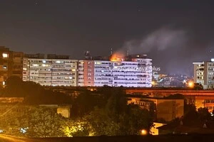 Пожежа у будинку після атаки БпЛА