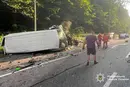 Біля Вінниці зіткнулися чотири транспортні засоби: є загибла та потерпілі