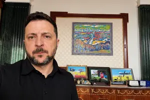 Президент України Володимир Зеленський під час вечірнього звернення до нації