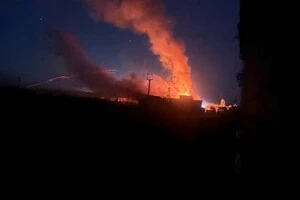 Пожежа у місті Дебальцево