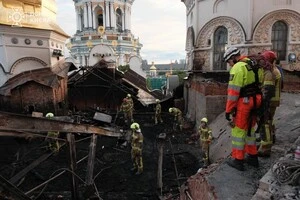 Аварійно-відновлювальні роботи у Києво-Печерській лаврі тривають понад добу
