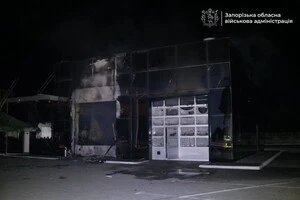 Пошкоджене СТО у Запоріжжі