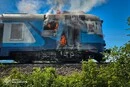 На Закарпатті на ходу загорівся приміський дизель-поїзд
