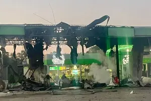 На АЗС пошкоджене обладнання