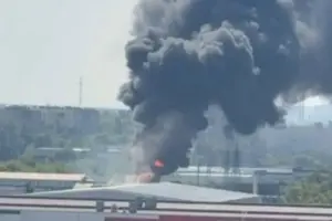 У Підмосков'ї спалахнув енергооб’єкт (відео)