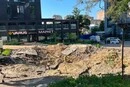 Атака на столицю: унаслідок падіння ракети на Печерську утворилася вирва (фото)