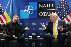 Зеленський та Трампа на зустрічі під час саміту НАТО в Анкарі