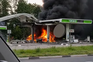 Росіяни вдарили дроном по АЗС у Запоріжжі