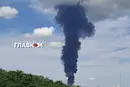 Під Києвом спалахнула пожежа під час повітряної тривоги (відео)