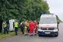На Хмельниччині перекинувся пасажирський автобус: є потерпілі