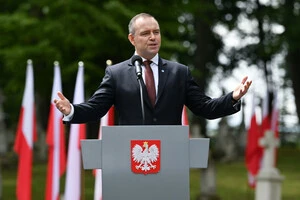 Навроцький у день пам'яті жертв Волинської трагедії у селі Радруж 