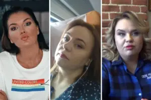 Росіянки Вікторія Степанова, Марина Войтенко і Катерина Воскобойнікова (зліва направо)