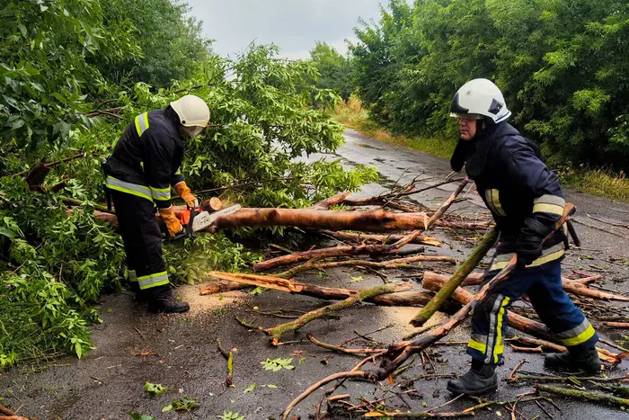 Вінниччина: рятувальники показали наслідки негоди (фото)