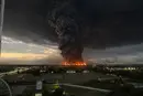 У Краснодарському краї РФ дрони спричинили масштабну пожежу