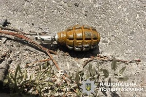 Граната, виявлена посеред вулиці у селищі Білогородка