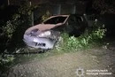 На Київщині п’яний водій збив пішохода на тротуарі та в’їхав у паркан