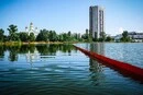 Забруднення Кирилівського озера після обстрілу РФ: обсяг нафти вдалося суттєво зменшити