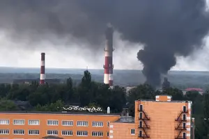 Пожежа на заводі «Гідростатконструкція» в місті Чехов біля Москви