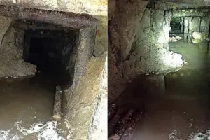 Тунель, що веде з Білорусі на територію Литви 