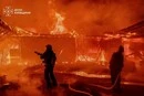 На Білоцерківщині вночі палали склади з деревиною (фото)