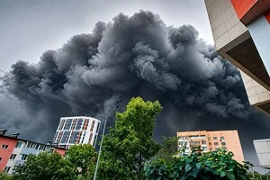 У російському Владивостоці спалахнув магазин-склад ритейлера DNS