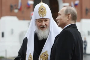 Патріарх Кирило з Володимиром Путіним