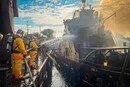 Ворожий «Шахед» атакував цивільне судно: прикордонники ліквідували пожежу та врятували екіпаж