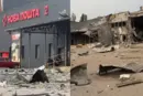 На Оболоні внаслідок атаки пошкоджено вантажне відділення «Нової пошти» (фото)