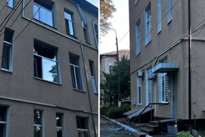 Стан дитячої лікарні у Києві після ворожого обстрілу