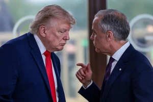 Президент США Дональд Трамп та прем'єр Канади Марк Карні