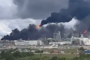 Амурський газохімічний комплекс загорівся