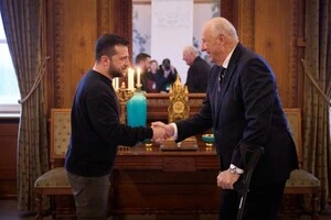 Володимир Зеленський і Гаральд V під час зустрічі, 13 грудня 2023 року