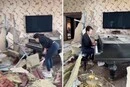 Мережу зворушило відео, на якому жінка грає «Ніч яка місячна» у знищеній дроном квартирі (відео)