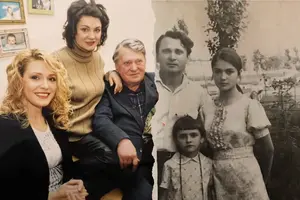 Ольга та Наталія Сумські з батьком, артистом Вʼячеславом Сумським
