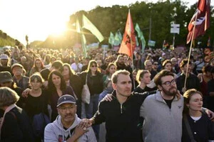 Протест проти ультраправої партії «Альтернатива для Німеччини» після її перемоги на виборах