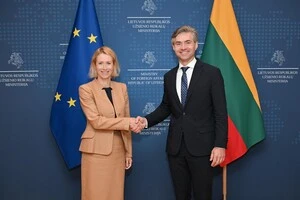 Глава дипломатії ЄС Кая Каллас та міністр закордонних справ Литви Кястутіс Будрис обговорили пріоритети майбутнього головування Литви в Раді ЄС
