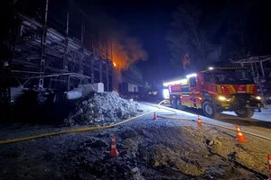 Пожежа у Голосіївському районі Києва 